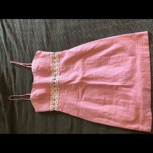 Lilly Pulitzer seersucker pink dress
